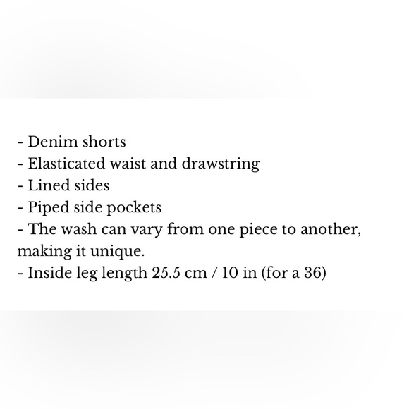 NWT SEZANE Kurt Shorts in Light Denim - Picture 6 of 6